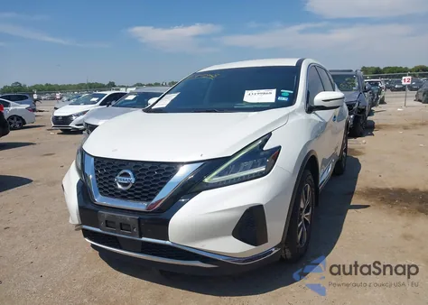 2020 Nissan Murano S Fwd из США, поврежденный, VIN 5N1AZ2AJ9LN122730